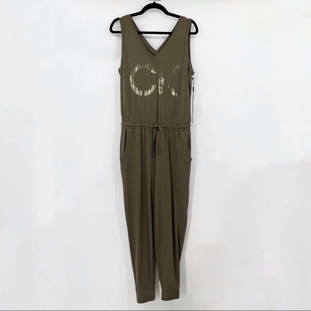 NEW! Calvin Klein Hunter Green Jumpsuit - Picture 2 of 14